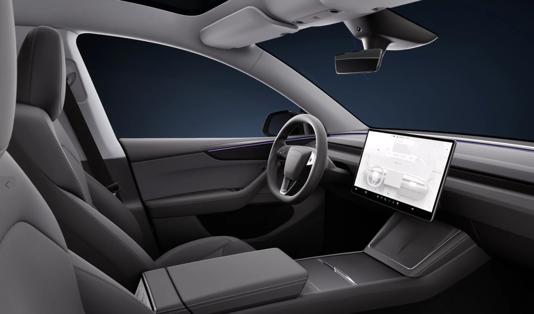 Tesla Model Y - intérieur